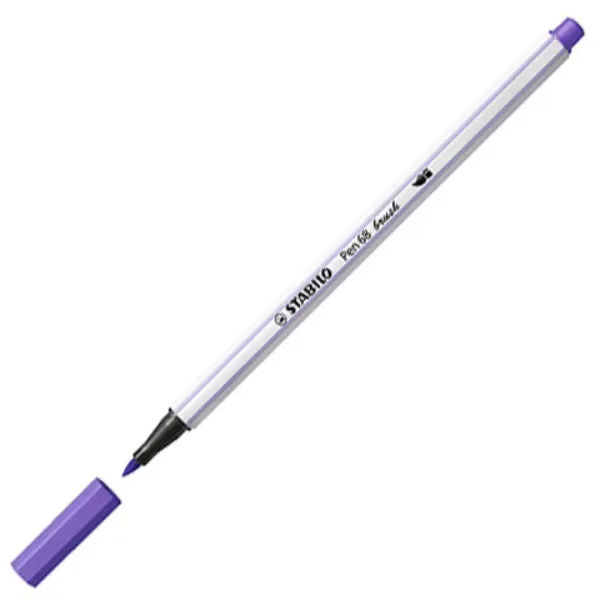 imagen de Stabilo: Pen 68 brush rotulador en color violeta 1