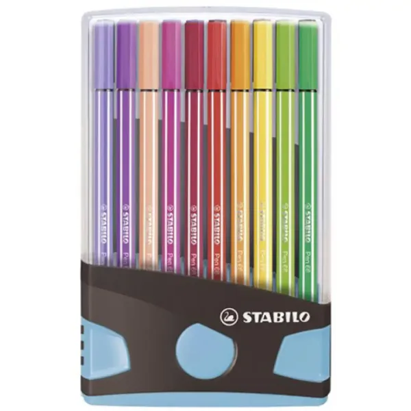 imagen de Stabilo: Pen 68 ColorParade rotulador 20 unidades en estuche desplegable color azul claro 1