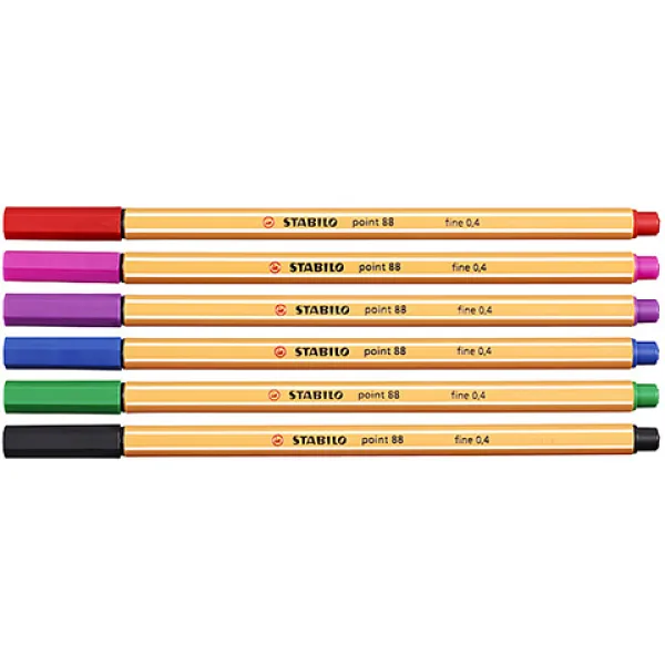 imagen de Stabilo: Point 88 conjunto de 6 rotuladores de colores diferentes 2