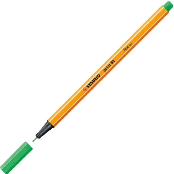 imagen de Stabilo: Point 88 rotulador de punta fina 0,4mm en color verde esmeralda 2