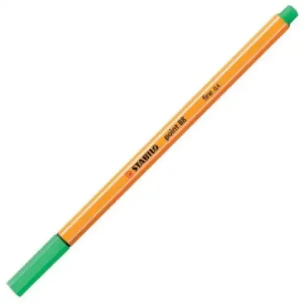imagen de Stabilo: Point 88 rotulador de punta fina 0,4mm en color verde esmeralda 1