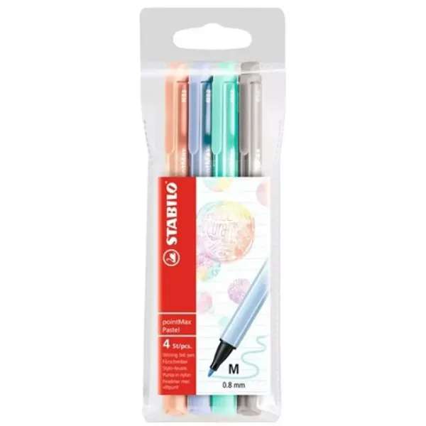 imagen de Stabilo: pointMax rotulador set con colores pastel de 4 piezas M 0,8mm 1