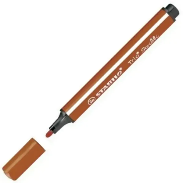 imagen de Stabilo: Trio Scribble rotulador triangular color marrón claro 2