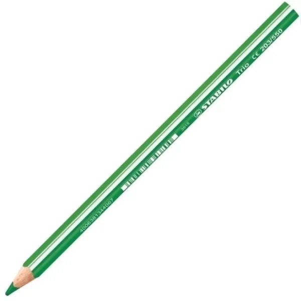 imagen de Stabilo: Trio Thick grueso triángulo verde claro lápiz de colores 1ud 1