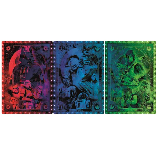 imagen de Star Wars Puzzle Metamórfico Clásico de la trilogía de 520 piezas con marco y luz LED RGB – Clementoni 2