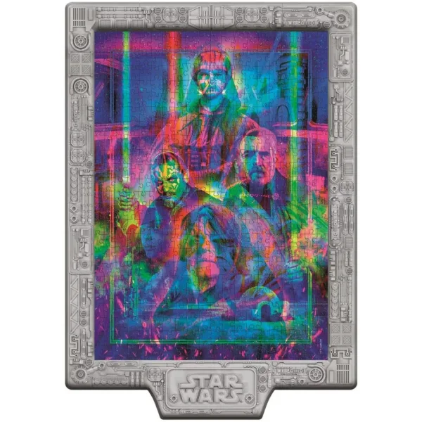 imagen de Star Wars Puzzle metamórfico de 520 piezas con marco y luz RGB LED - Clementoni 2