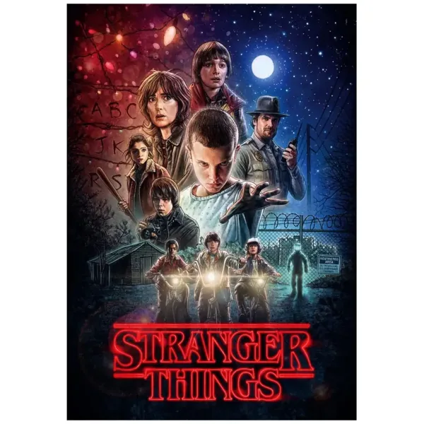 imagen de Stranger Things Temporada 1 Puzzle de 1000 piezas con póster - Clementoni 2