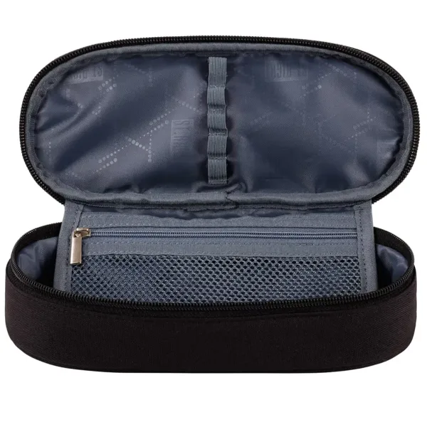 imagen de St.Right: Estuche ovalado de gatos negros en color negro de 23 cm 2