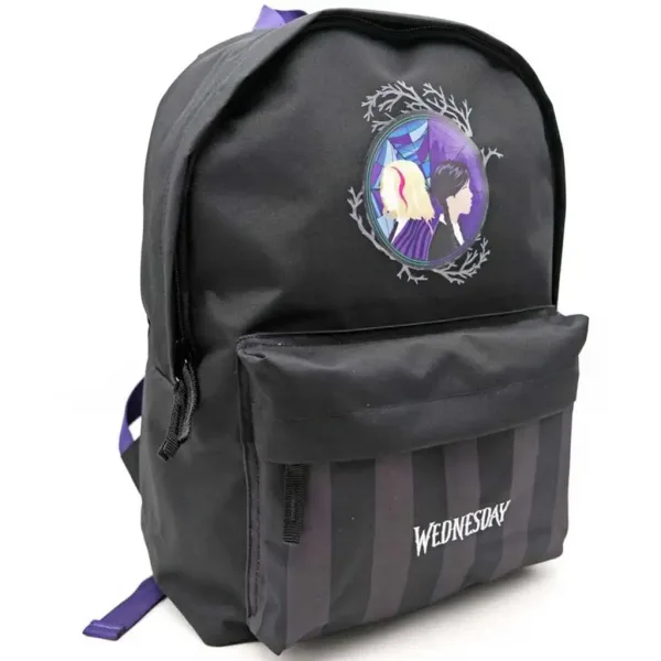 imagen de St.Right: Mochila escolar de dos compartimentos Wednesday 40x30x12cm 2