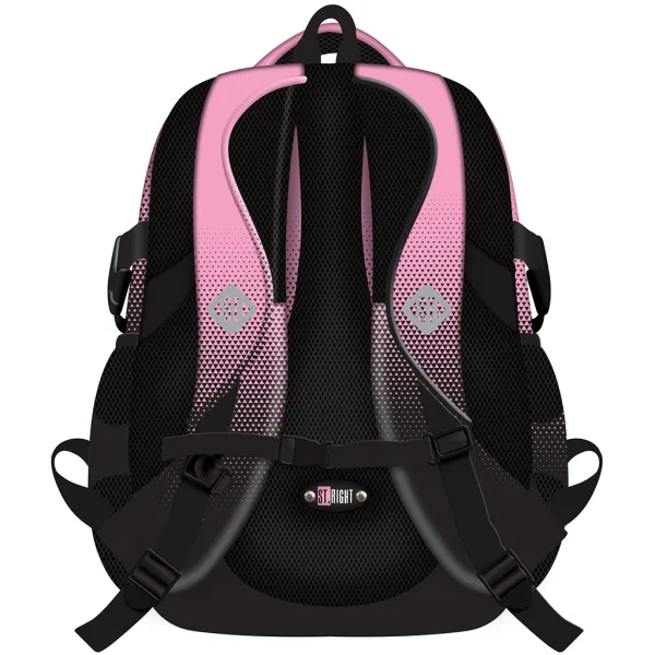 imagen de St.Right Pink Gradient mochila escolar rosa-negra con degradado BP01 43x32x21cm 2