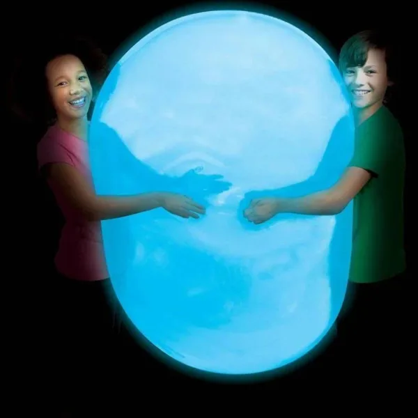 imagen de Super Glo Wubble pelota de burbujas iluminada color azul 75cm 2