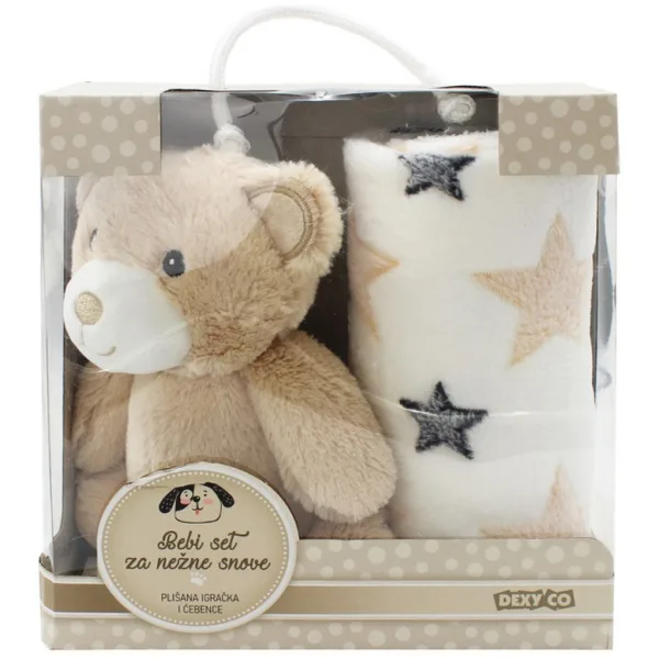 imagen de SweetDreams: Manta y osito de peluche en color marrón 1