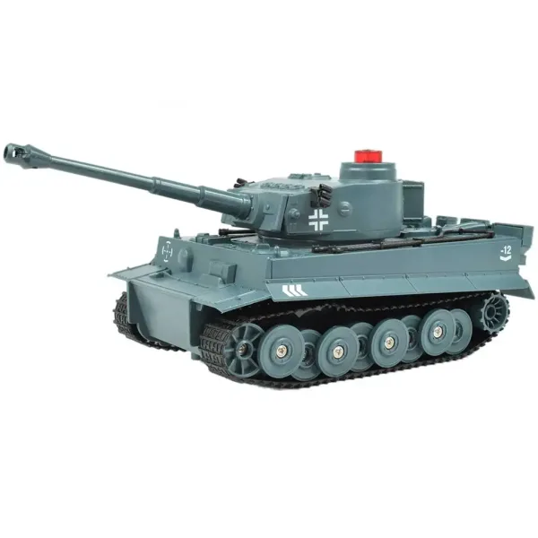 imagen de Tanque Tigre Alemán RC con control remoto y funciones realistas 1/30 2,4GHz 30cm 2