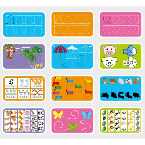 imagen de Tareas de desarrollo preescolar – Tarjetas de desarrollo para niños de 4 a 6 años 2