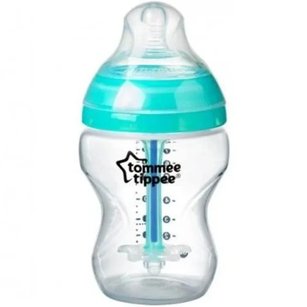 imagen de Tommee Tippee: Advanced ANTI-COLIC biberón turquesa 260ml (0 meses+) 2