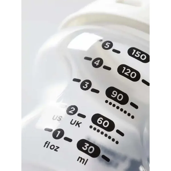 imagen de Tommee Tippee: Closer To Nature botella de biberón transparente 150ml (0 meses+) 3