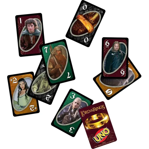 imagen de UNO El Señor de los Anillos juego de cartas - Mattel 4