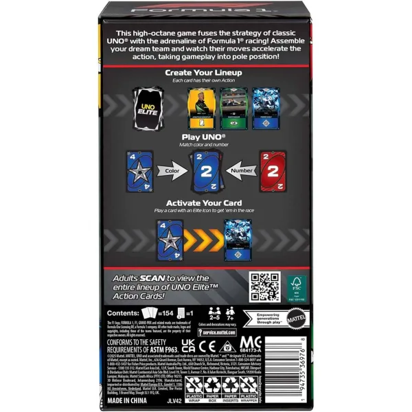 imagen de UNO Elite F1 juego de cartas - Mattel 5