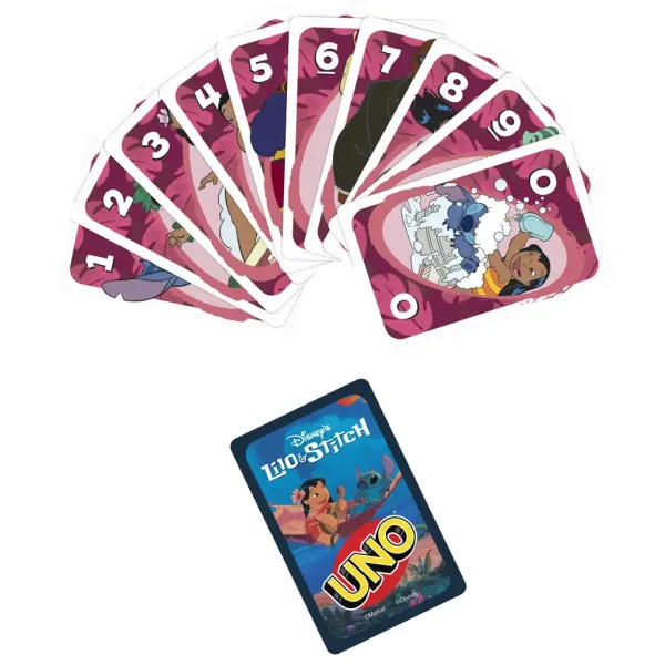 imagen de UNO: Juego de cartas de Disney Lilo y Stitch - Mattel 3