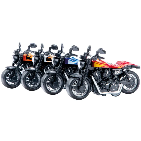 imagen de VehiCool moto con diseño de llamas tirado hacia atrás 1ud 3