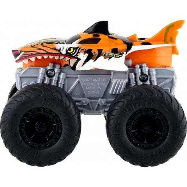 imagen de Vehículo Hot Wheels Monster Trucks Tiger Shark con luces y sonidos 1/43 - Mattel 2