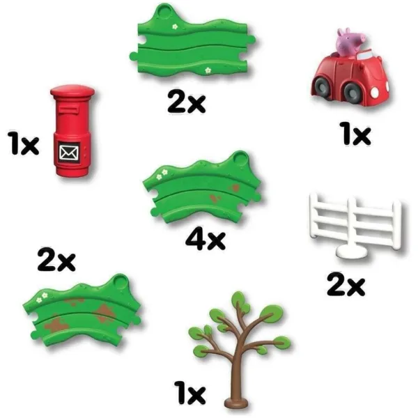imagen de Whizz-Around Peppa cerdo coche rojo set de juego 4