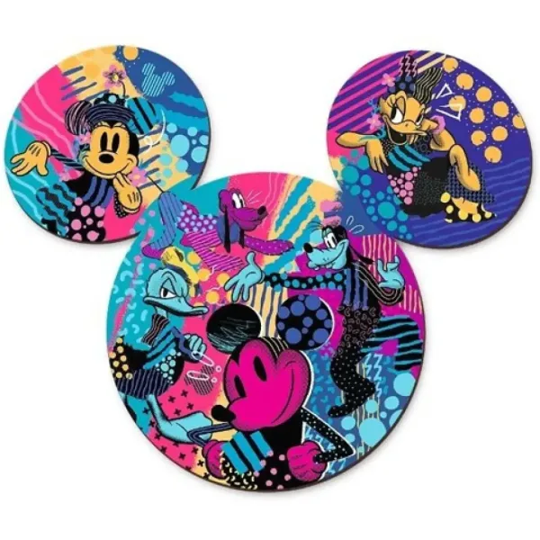 imagen de Wood Craft: Mickey Mouse 500+5 piezas rompecabezas de madera - Trefl 2