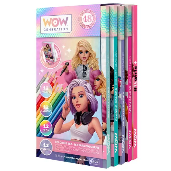 imagen de WOW Generation: set de 48 lápices de colores con cuaderno 2