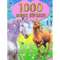 1000 caballos pegatinas 1. - Álbum de pegatinas de pradera floreada