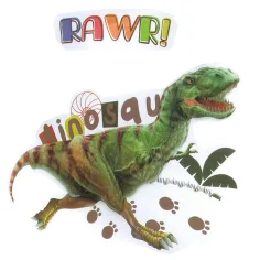 imagen de 3D Mundo de Dinosaurios set de pegatinas de pared con póster 4