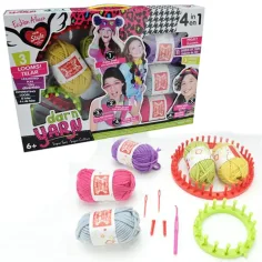 4 en 1 kit de tejido con hilos de colores