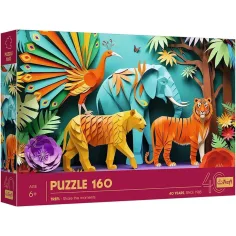 40 Años de Jubileo - Arte en Papel: Puzzle de Jungla de 160 piezas - Trefl