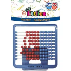 Ábaco de plástico con 100 bolas
