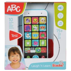 imagen de ABC teléfono inteligente blanco-azul con luz y sonido 13cm - Simba Toys 2