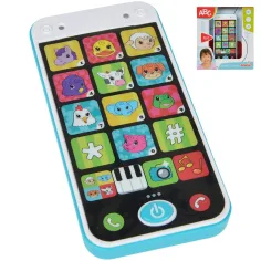 ABC teléfono inteligente blanco-azul con luz y sonido 13cm - Simba Toys