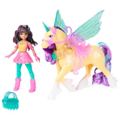 imagen de Academia Unicornio: Ava muñeca Wing Magic y set de juego unicornio Leaf - Spin Master 2