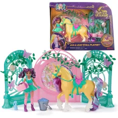 Academia Unicornio: Ava y set de juego Leaf que cambia de color - Spin Master