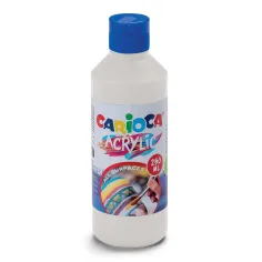 Acrílico 250ml pintura acrílica en color blanco - Carioca