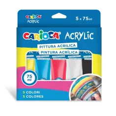 Acrílico 5x75ml-s set de pintura acrílica - Carioca