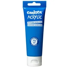 Acrílico de 75 ml en color azul - Carioca