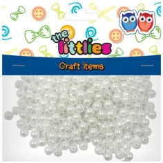 Adorno decorativo blanco perlas 15g 8mm