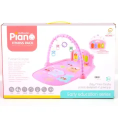 Alfombra de juego con búhos y piano incorporado