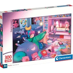 Amantes de los juegos 300 piezas Super puzzle - Clementoni