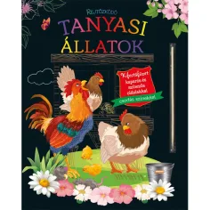 Animales de granja ocultos - Cuaderno para colorear con páginas rascables y para colorear