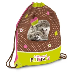 Animales del bosque - Mochila de gimnasia con erizo