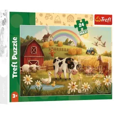 imagen de Animales en la granja 24 piezas Maxi puzzle - Trefl 1