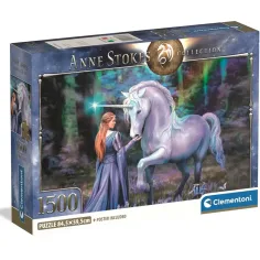 Anna Stokes - El reino de los unicornios HQC 1500 piezas puzzle compacto - Clementoni