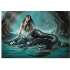imagen de Anna Stokes - La huida de la sirena puzzle de 1000 piezas con póster - Clementoni 2