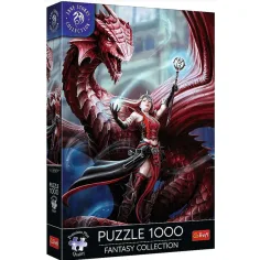 Anne Stokes: Escarlata 1000 piezas premium plus puzzle - Trefl