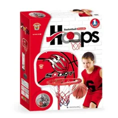 Aro de baloncesto con soporte y balón 160cm